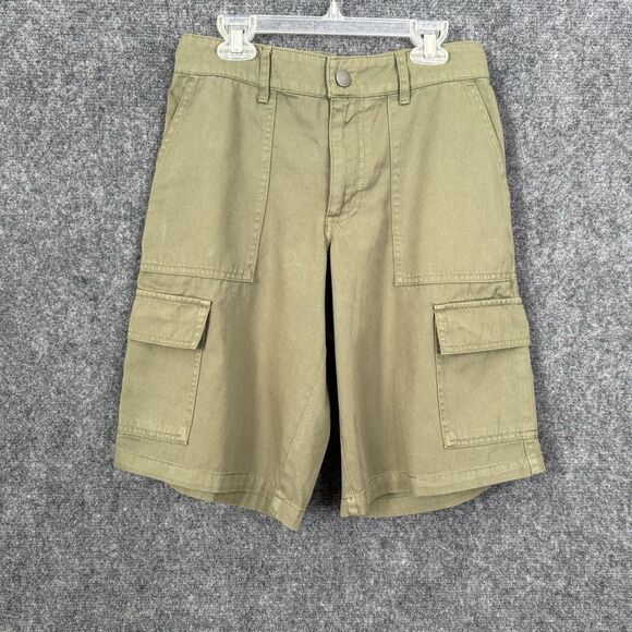 Wild Fable Cargo Bermuda Shorts NWT Women Size XXS Olive Green Multi Pockets - Picture 1 of 9